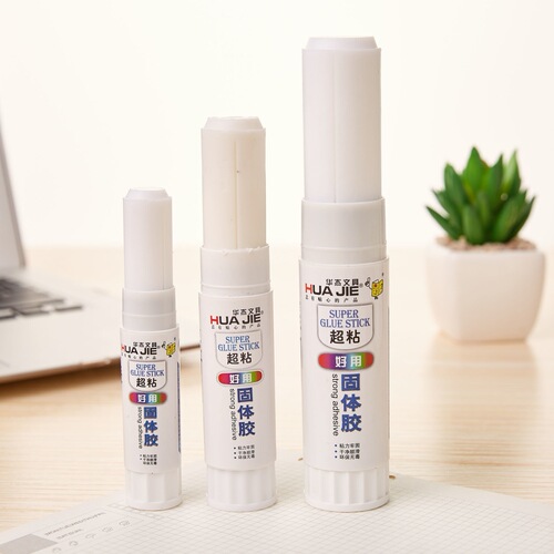 Huajie Factory Direct Sale Quick-Drying Eco-Friendly 50-Second Adhesive Solid Collagen Sticks Office Supplies