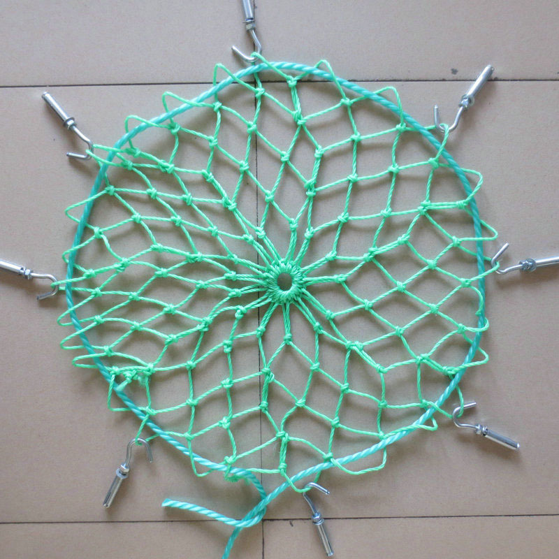 厂家直供下水道圆形防坠网井盖安全网尼龙网检查井护网窨井防护网