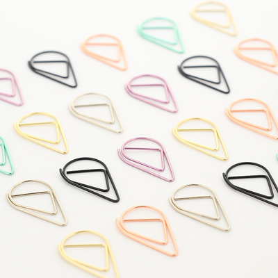 originality Metal Paperclip golden trumpet Drop Clip bookmark PDA Choice 6 colors Optional