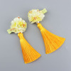 Children's decorations, Chinese hair accessory, cheongsam with tassels, hairgrip