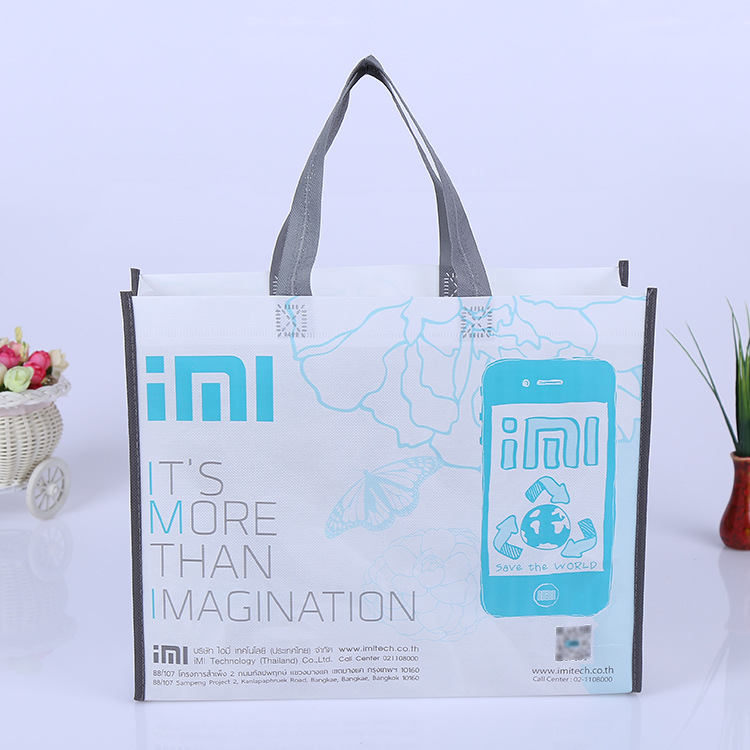 无纺布袋子制做,彩印覆膜车缝手提袋子,礼品袋制做免费设计