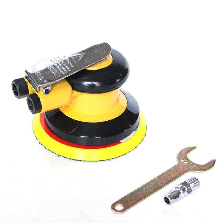 5寸气动砂纸机 厂家现货供应不吸尘气动抛光机气动工具黄色砂纸机
