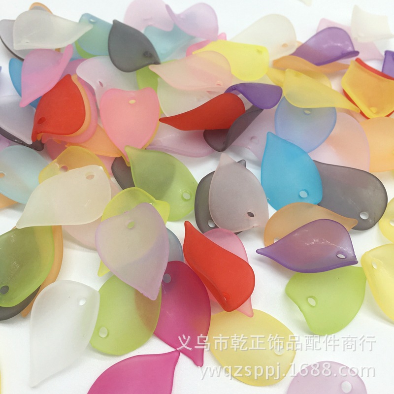 Handmade hair accessory material: acrylic matte flower petal hairpin headwear accessory, ancient-style walking bun headwear accessory detail image 5