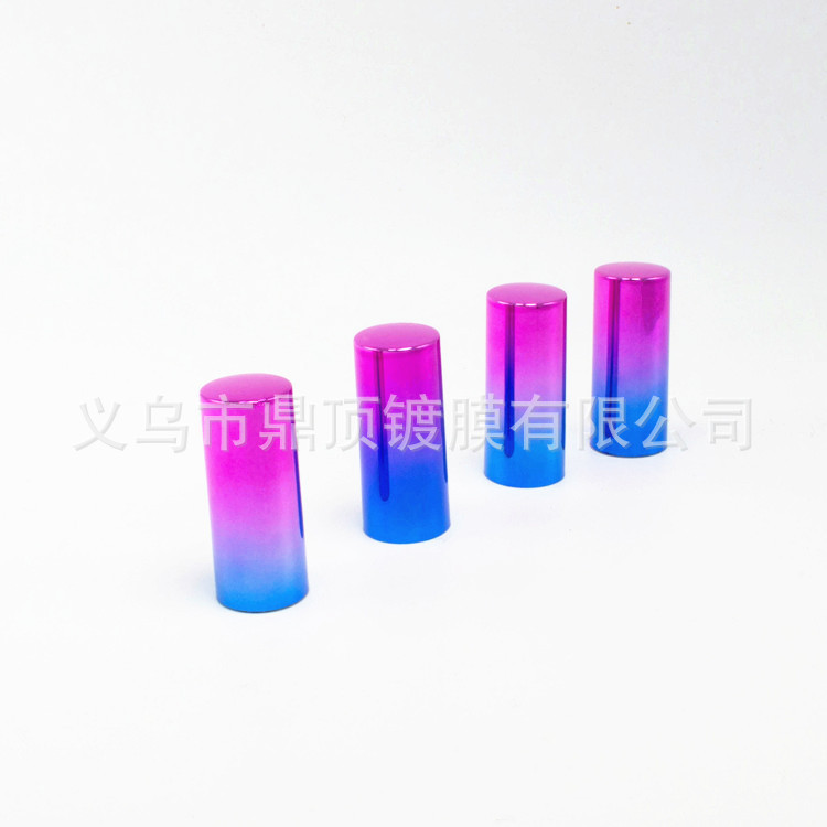 精品展示 电镀UV玻璃管 uv电镀口红盖子 电镀瓶子