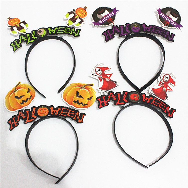 Fashion Pumpkin Bat Headband Cute Headbands Party Dress Up display picture 2