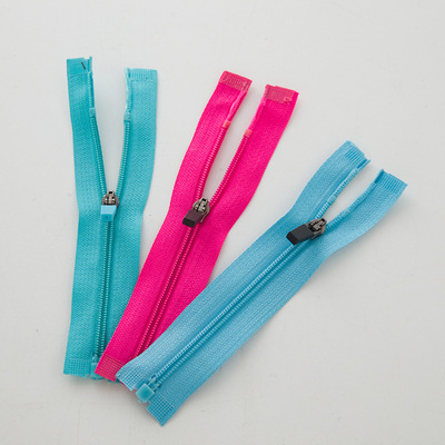 Manufactor Customized clothing zipper No. 3 nylon zipper colour Complete nylon zipper wholesale
