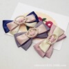 Hair accessory with bow, retro hairpin, hairgrip, Korean style
