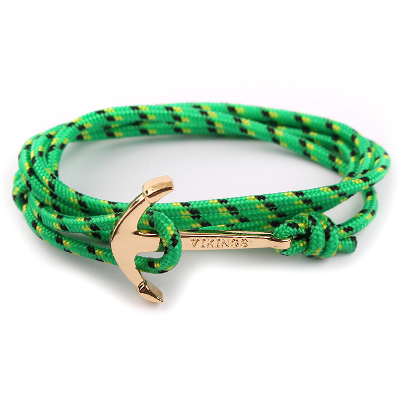 19g Weight Bracelets Classification Alloy, rope Chain Material 1 Piece Quantity Business, Daily, Street Occasion Alloy, rope Material Anchor Pattern Men's Gender Plating Design Casual Style Casual Anchor Alloy Rope Plating Men's Bracelets Men's Chain Bracelets 4