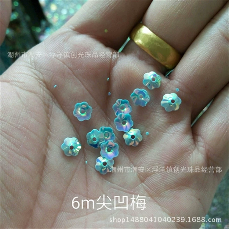 Индивидуальные ногти sequins ПВХ, обувь, пижама, 6 мм