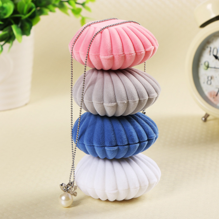 Style Simple Commuer Couleur Unie Coquille Plastique Boîtes À Bijoux display picture 1