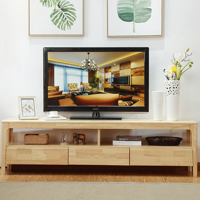 全实木电视柜组合地柜音响背景机柜客厅简易电视墙柜北欧视听柜 价格 厂家 哪里买 我有货 B 5yoho Cn