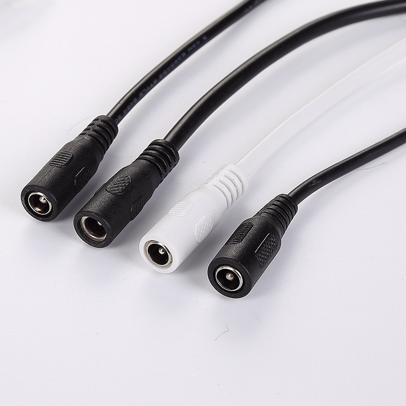 DC母插接头DC线黑白母头电源线 母插头圆线厂家生产