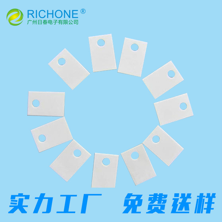导热绝缘氧化铝陶瓷基片 TO247散热氧化铝陶垫片订制