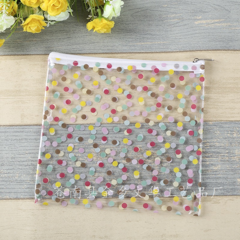 定制车缝透明PVC拉链包装袋化妆品尼龙拉链袋厂家定做PVC拉链袋