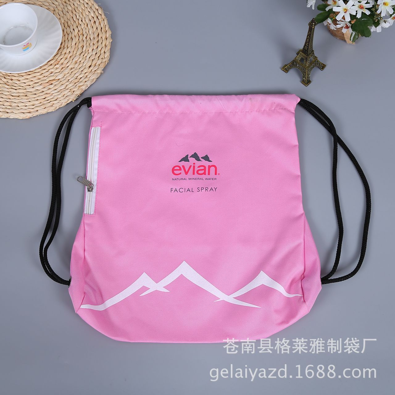 厂家直营旅行涤纶双肩束口袋 物品防尘收纳双抽绳包装袋 印logo