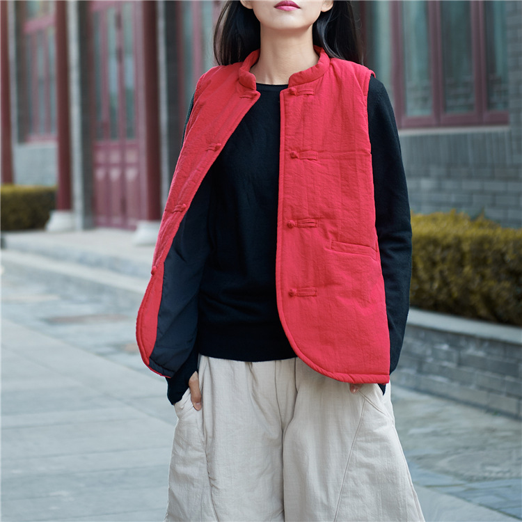 Gilet femme NIAN BAIXIU SPINNING en Chanvre - Ref 3316222 Image 19