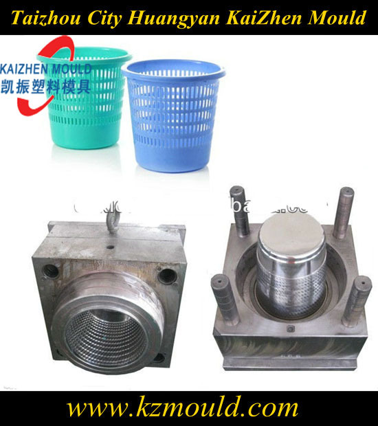 塑料储物篮模具 垃圾篓模具 收纳篮模具 脏衣篮模具