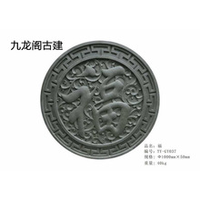 古建福字砖雕批发 仿古砖雕浮雕 圆形菱形等福字砖雕影壁照