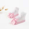 Children's brand cute lace autumn tights with bow for princess, socks, European style