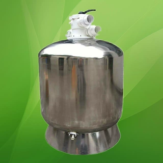 厂家直供游泳池设备不锈钢砂缸过滤器顶出式沙缸过滤设备