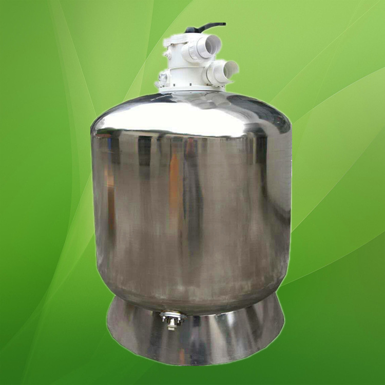 厂家直供游泳池设备不锈钢砂缸过滤器顶出式沙缸过滤设备