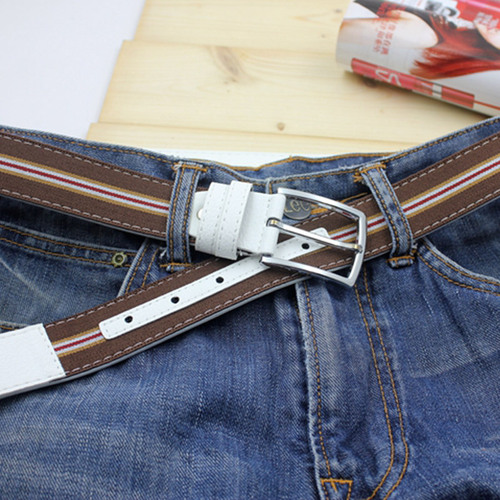 Wide belt for women, decorative, casual, versatile, women's belt, simple, white jeans, pin buckle, men's style 102