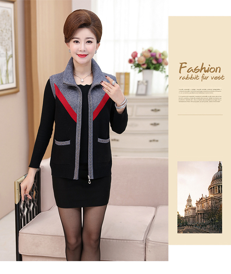 Gilet femme en Mélange de cachemire - Ref 3318191 Image 20