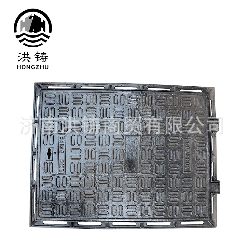 厂家供应方井盖600乘800球铁井盖雨水井盖 球墨铸铁方井盖