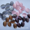 Gemstone for ring, stickers, 6×8mm, cat's eye