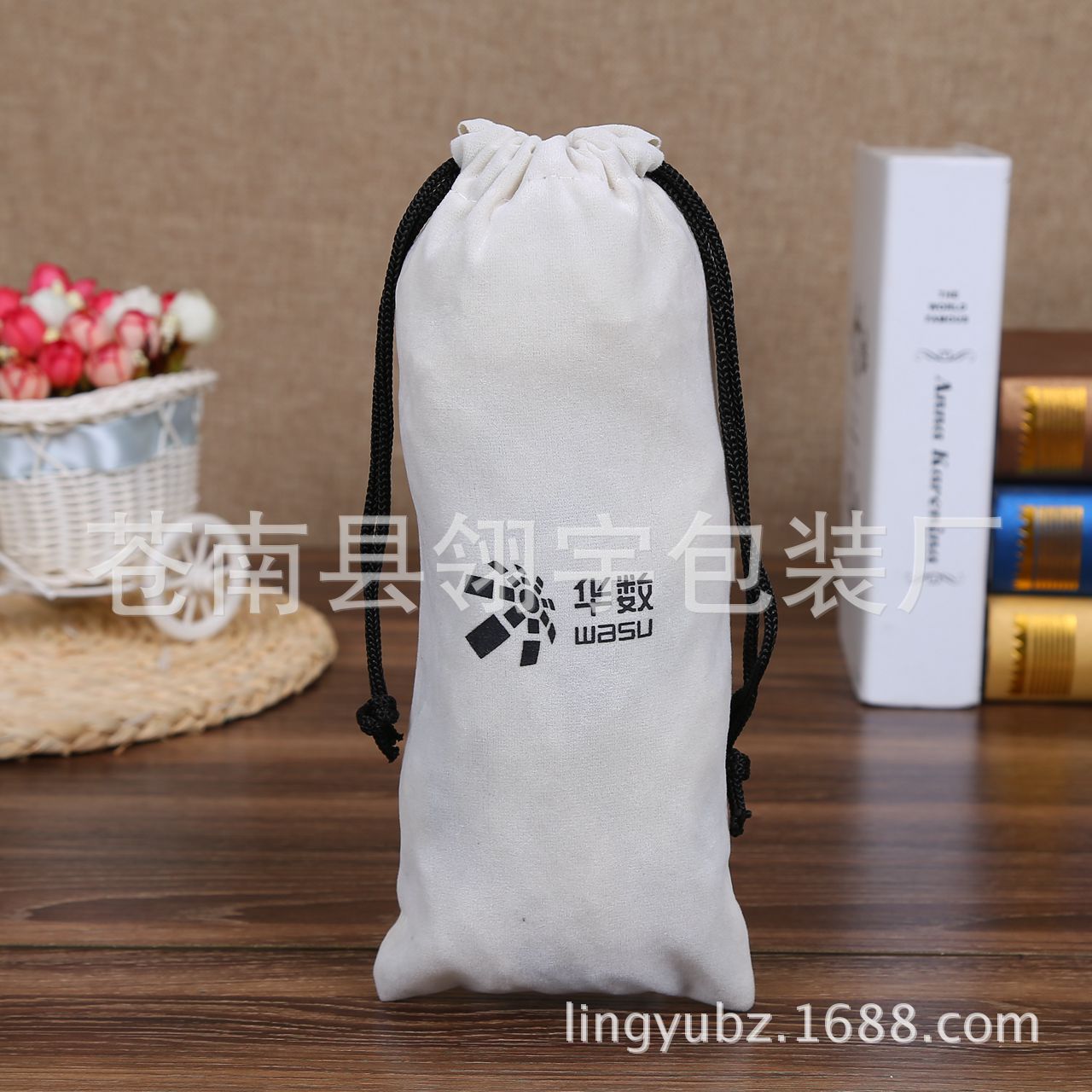 厂家定做亚麻束口袋帆布束口袋棉麻抽绳收纳袋大米礼品抽绳束口袋