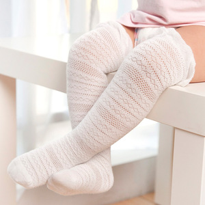 Over knee stockings mesh thin baby socks combed cotton cotton baby