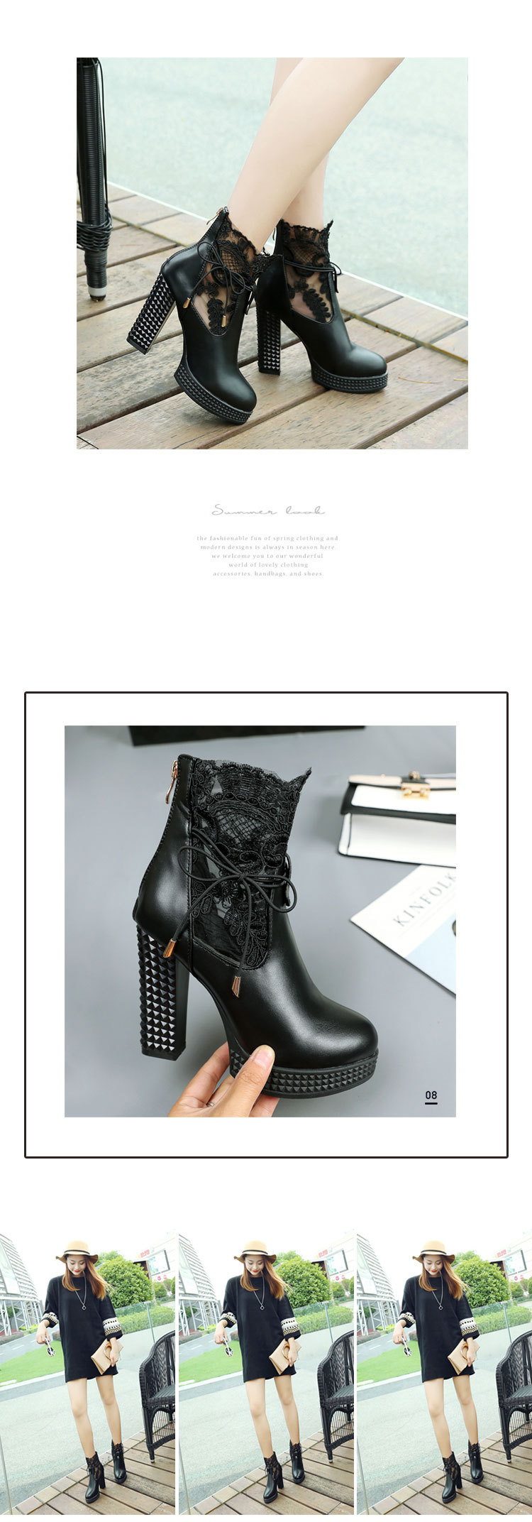 Bottes femme en PU artificiel - Ref 3355040 Image 16