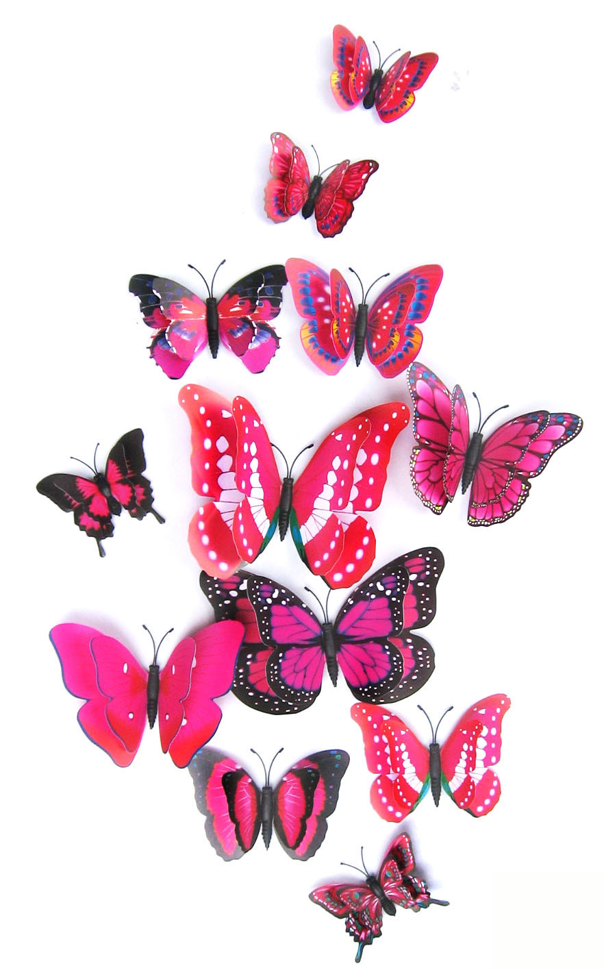 Creative Butterfly Wall Stickers 12-piece Set