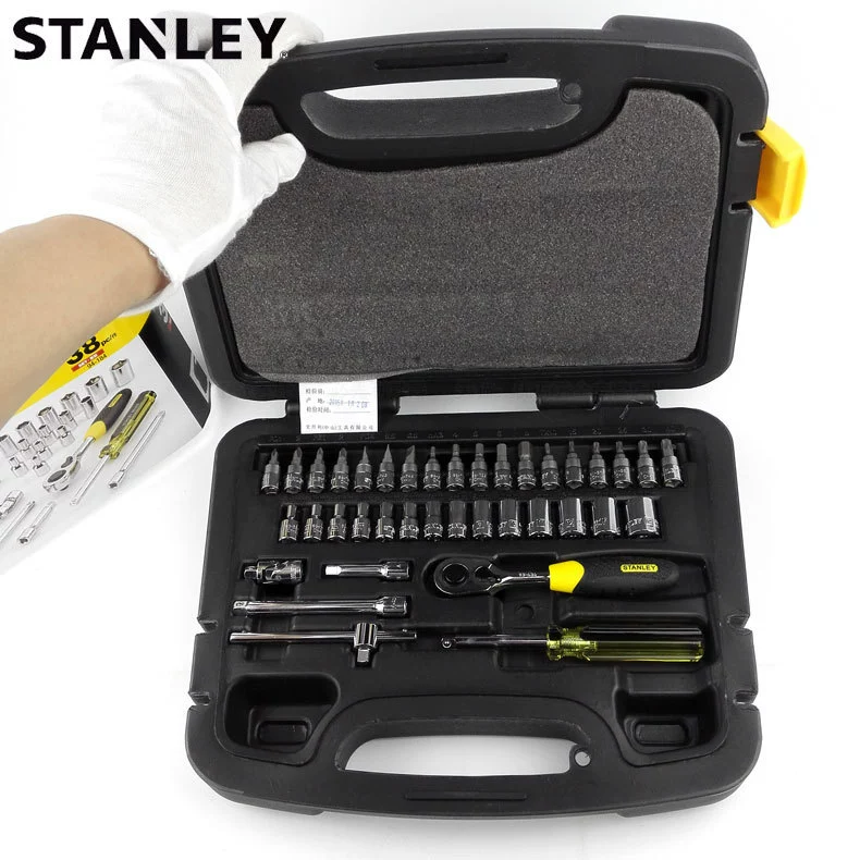Набор серии Stanley 38 6.3 мм, группа ключей sleeve spine, набор для ремонта авто 94-184-22