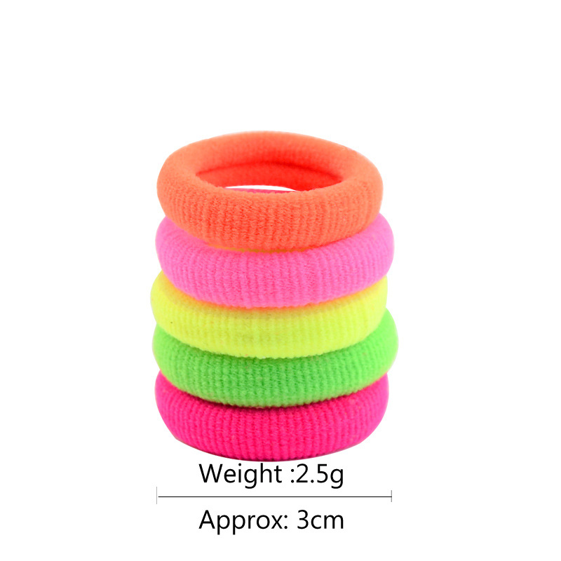 Fashion Seamless Fluorescent Color Rubber Band Korean High Elasticity Hair Rope display picture 3