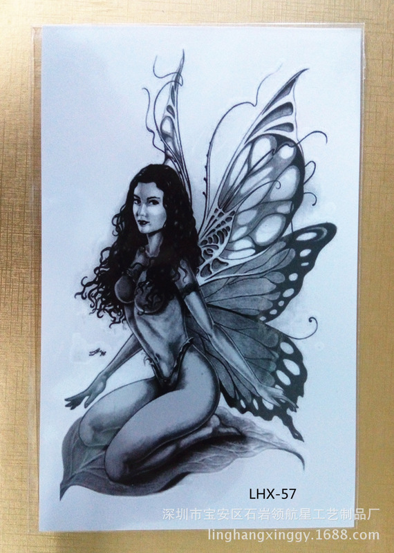 Environmental protection large waterproof flower arm tattoo Angel goddess body painting simulation Tattoo Factory wholesale direct sales Environmental protection large waterproof flower arm tattoo Angel goddess body painting simulation Tattoo Factory wholesale direct sales