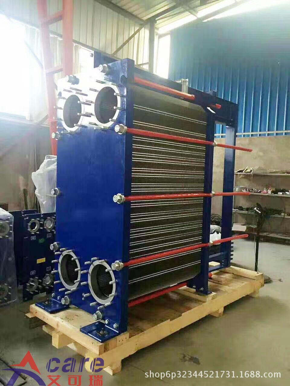 艾可瑞 中央冷却专用钛合金板式冷却器 活塞油冷却用板式换热器