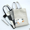 Cartoon stationery with zipper for folders, storage bag, linen bag