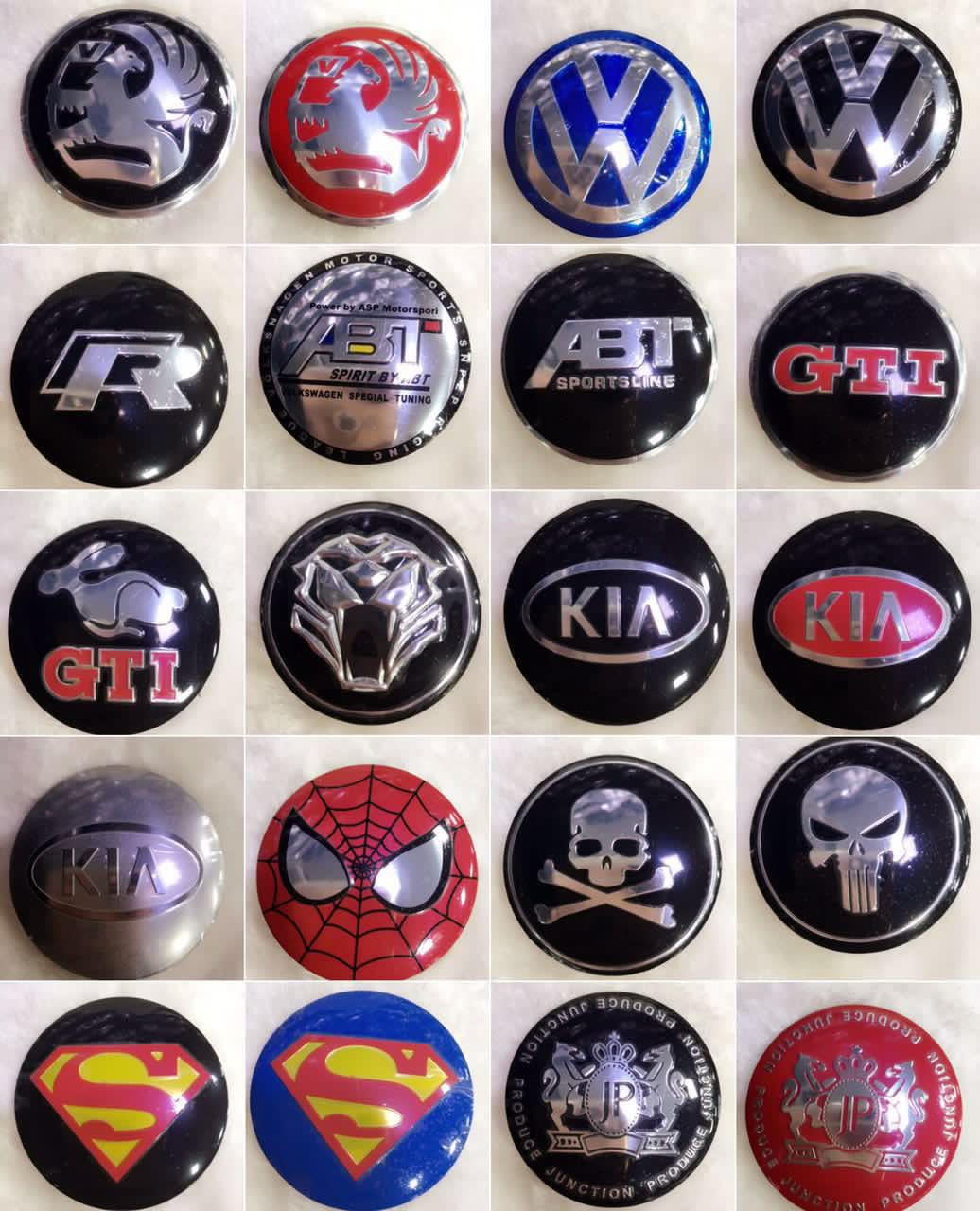 汽车轮毂中心盖装饰贴标 个性改装装饰贴 56.5mm滴胶标车标轮毂盖