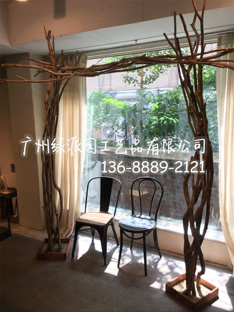 美空装饰干树枝客厅玄关干枝造型橱窗装饰天然隔断枯木屏风摆木枝-阿里巴巴