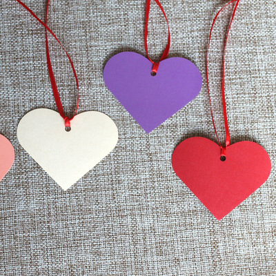 厂家批发 许愿卡片 心形祝福吊卡 圣诞树祝福挂件 送挂绳|ms