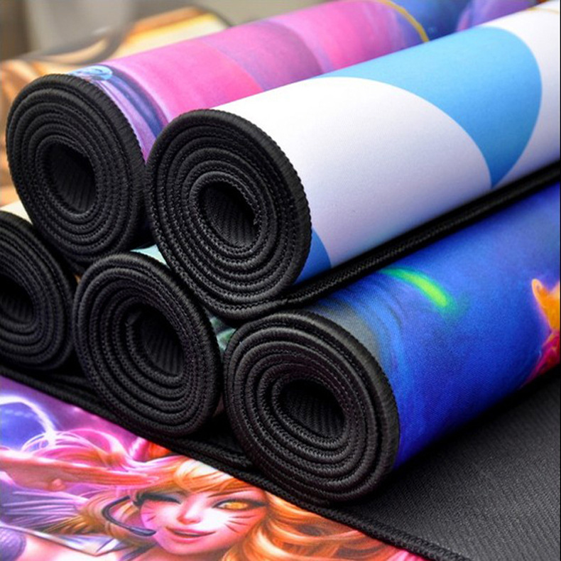 游戏鼠标垫 加大加厚紧密锁边网咖办公键盘定做防滑橡胶鼠标垫|ru