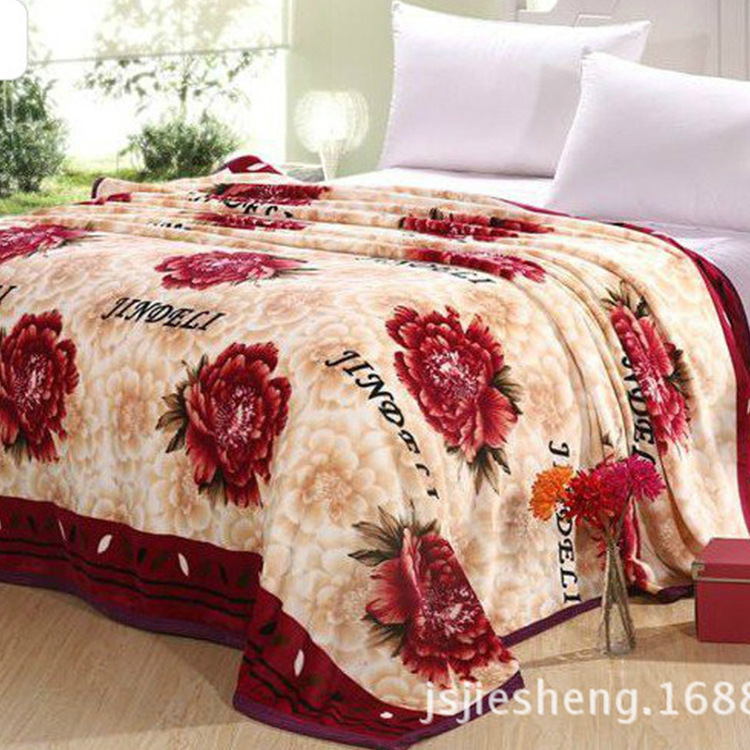 厂家供应法兰绒水貂绒毛毯 加厚床单 法兰绒厂家供应 特惠