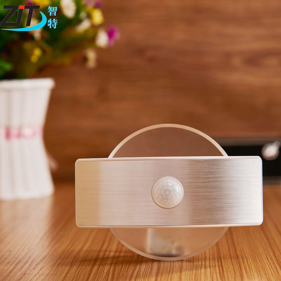 跨境創(chuàng)意 led人體感應(yīng)燈小夜燈臥室可充電床頭感應(yīng)壁燈廠家直銷