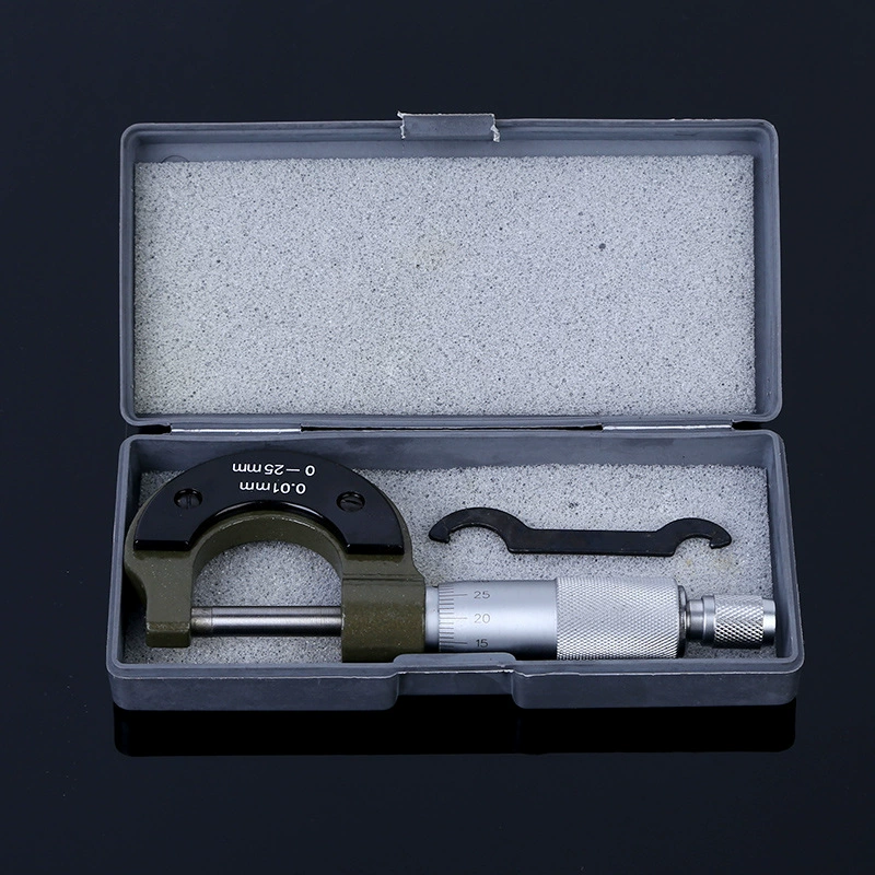 Поставка внешнего микрометрового учебного сплава вне микрометра 0-25 мм штангенциркуль