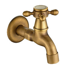 Wholesale brass material antique bronze color bath tub faucet small spout cold in-wall faucet