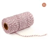 11# light purple+white*2mm dual -color cotton rope (100 yards)