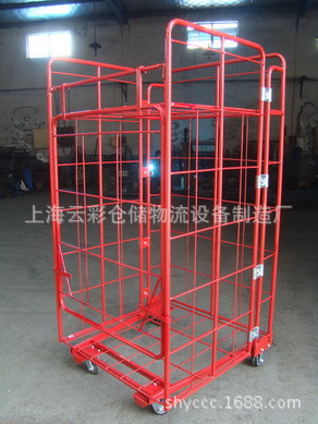 上海汽车零部件周转料架物流台车手推车笼车两面车料架车