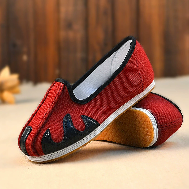 Старые детские кожаные ботинки из Пекина для мальчиков, handmade, тысяча слоев чёрной говяжьей сухожилии, низ, маленькая красная армейская серьга, круглая губа, весна и осень