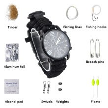 户外露营攀岩伞绳编织手表带工具包套装礼品手表渔具包商务腕表